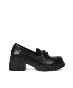 MOCASSINO CON TACCO REFRESH  DA DONNA NERO