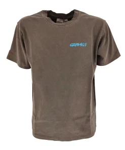 T-shirt Leaf Uomo Brown Pigment