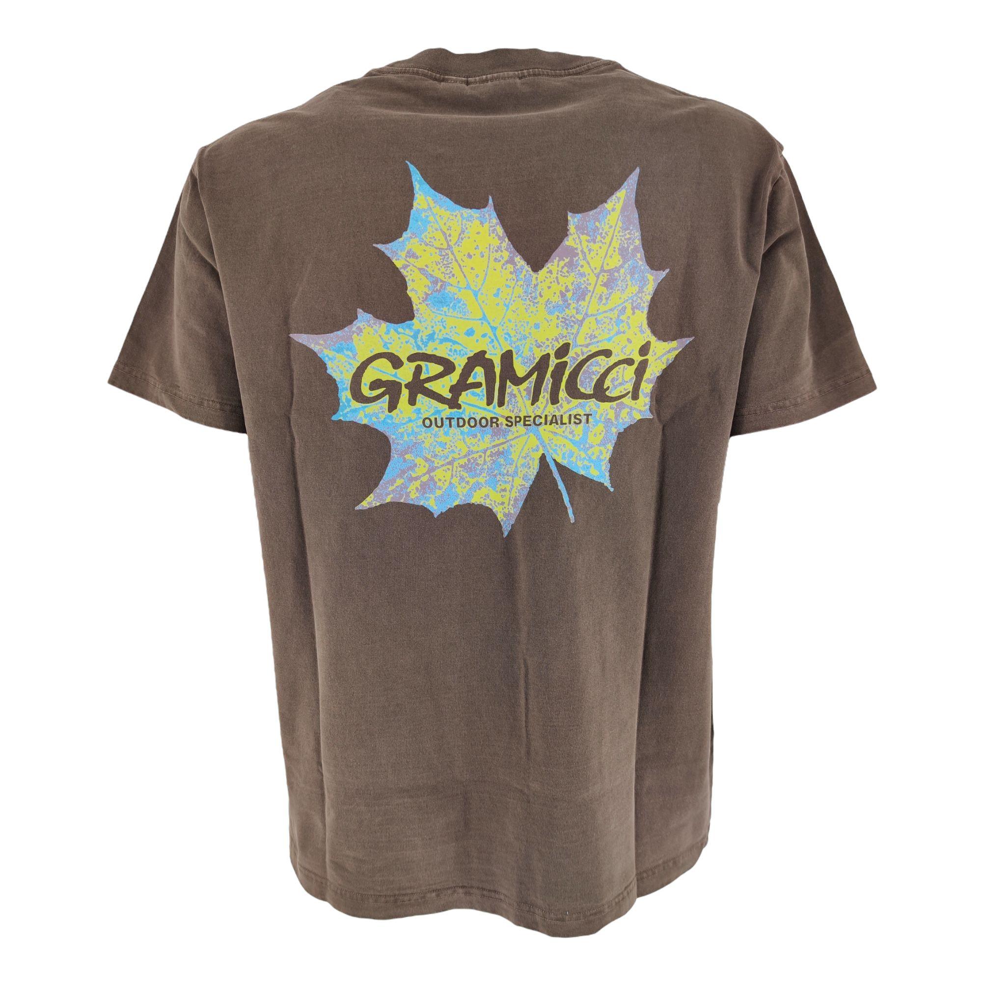 T-shirt Leaf Uomo Brown Pigment - immagine 3