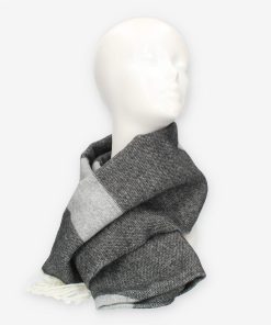 Alviero Martini Prima Classe Sciarpa logo grande grigia