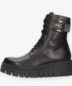 Alternative view of Nero Giardini Anfibi neri da donna